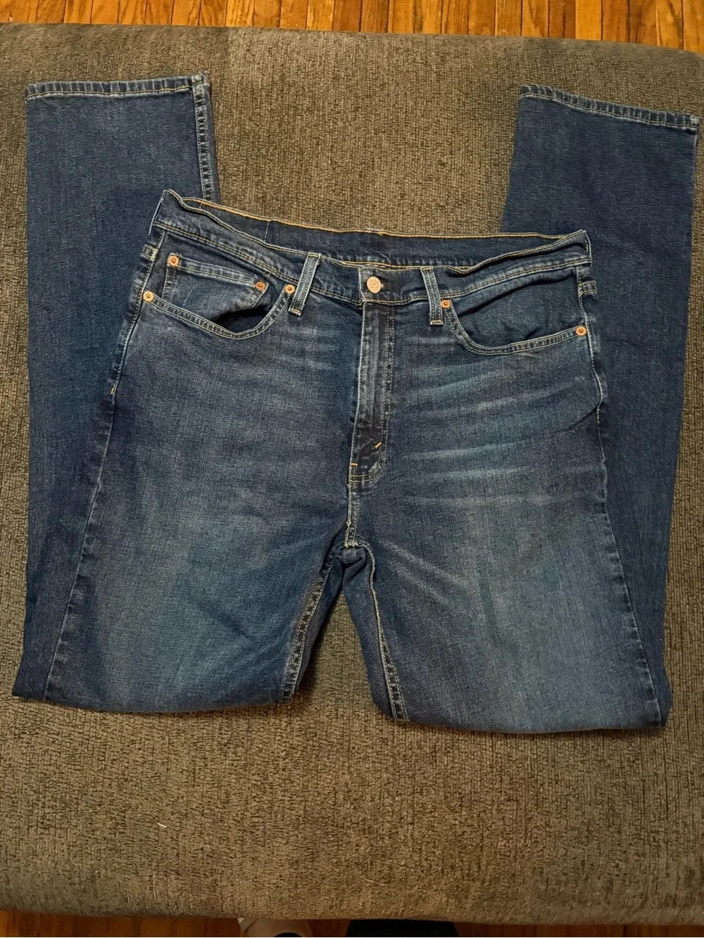 Levi’s 514 Straight Fit Jeans Men’s W36 L34 Dark Wash Classic Denim EUC